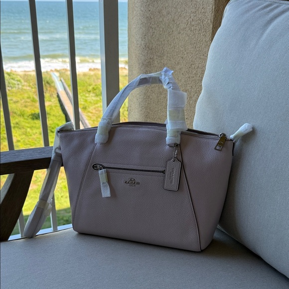 Coach very Light Pink Satchel Bag NWT - Picture 1 of 8